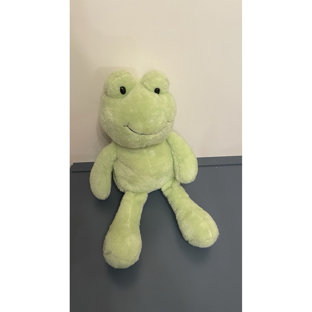 Green Frog Animal Adventure Plush Stuffed 2015 Large 18 in Used Retired‎